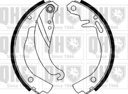 Quinton Hazell BS667 - Bremžu loku komplekts autospares.lv