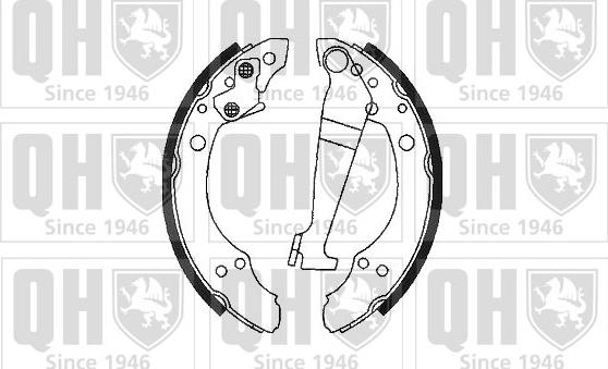 Quinton Hazell BS601 - Brake Shoe Set www.autospares.lv