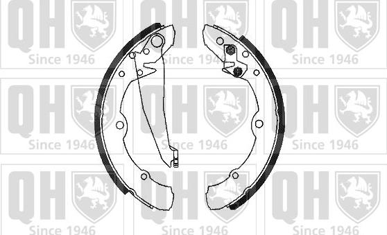 Quinton Hazell BS602 - Brake Shoe Set www.autospares.lv