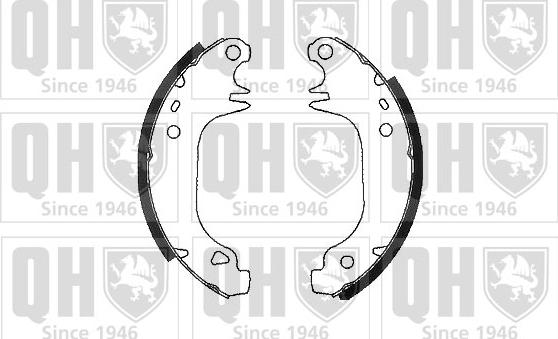 Quinton Hazell BS616 - Brake Shoe Set www.autospares.lv