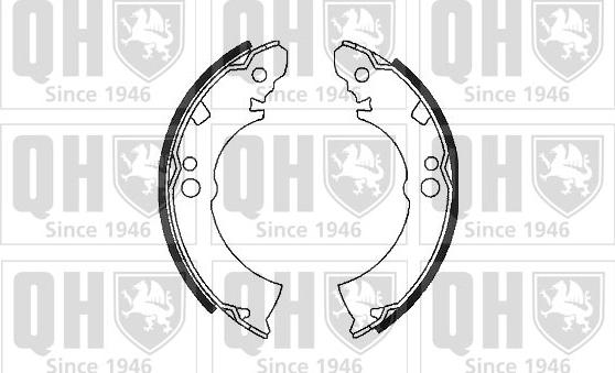 Quinton Hazell BS610 - Brake Shoe Set www.autospares.lv