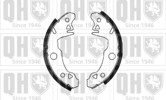 Quinton Hazell BS618 - Brake Shoe Set www.autospares.lv