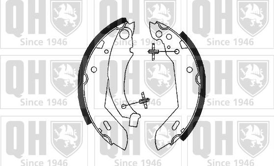 Quinton Hazell BS681 - Bremžu loku komplekts autospares.lv