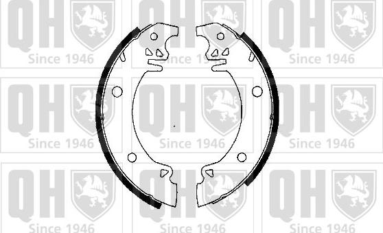 Quinton Hazell BS623 - Brake Shoe Set www.autospares.lv