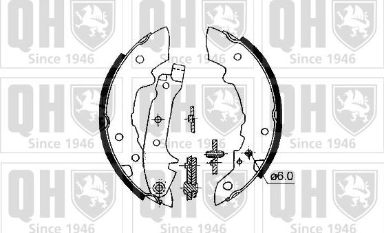 Quinton Hazell BS622K - Bremžu loku komplekts www.autospares.lv