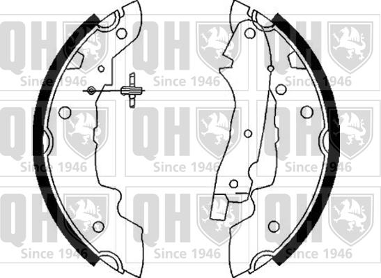 Quinton Hazell BS622 - Brake Shoe Set www.autospares.lv