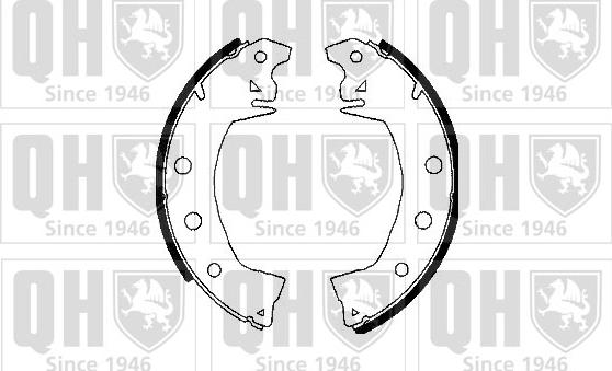 Quinton Hazell BS670 - Brake Shoe Set www.autospares.lv