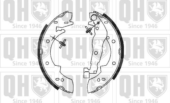 Quinton Hazell BS678 - Brake Shoe Set www.autospares.lv