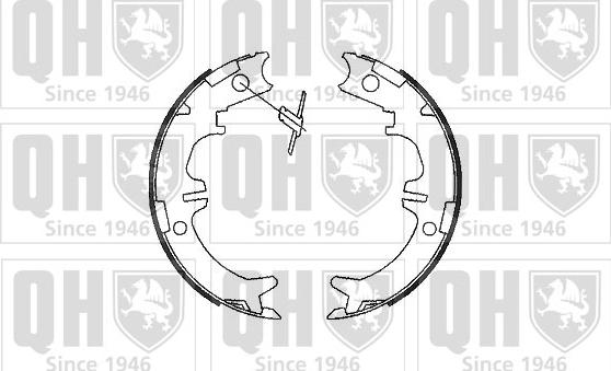 Quinton Hazell BS1094 - Комплект тормозов, ручник, парковка www.autospares.lv