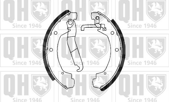 Quinton Hazell BS1059 - Brake Shoe Set www.autospares.lv