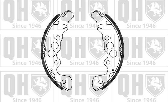 Quinton Hazell BS1050 - Brake Shoe Set www.autospares.lv