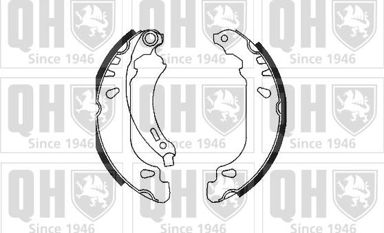 Quinton Hazell BS1068 - Brake Shoe Set www.autospares.lv