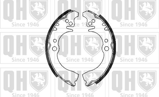 Quinton Hazell BS1036 - Bremžu loku komplekts www.autospares.lv