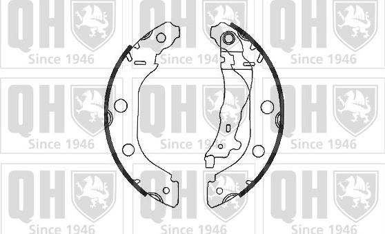 Quinton Hazell BS1033 - Комплект тормозных колодок, барабанные www.autospares.lv