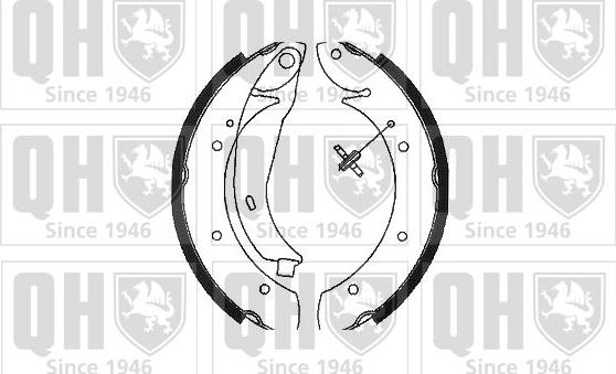 Quinton Hazell BS1075 - Brake Shoe Set www.autospares.lv