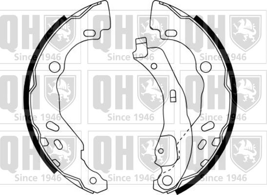 Quinton Hazell BS1144 - Brake Shoe Set www.autospares.lv