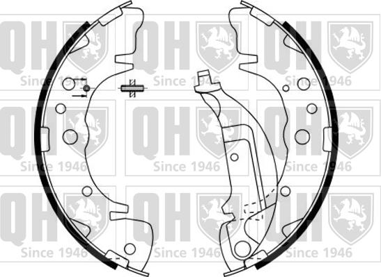 Quinton Hazell BS1142 - Brake Shoe Set www.autospares.lv