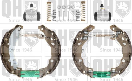 Quinton Hazell BS1156K2 - Brake Shoe Set www.autospares.lv