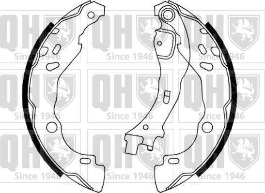 Quinton Hazell BS1156 - Brake Shoe Set www.autospares.lv