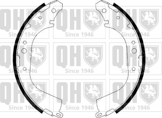 Quinton Hazell BS1151 - Brake Shoe Set www.autospares.lv