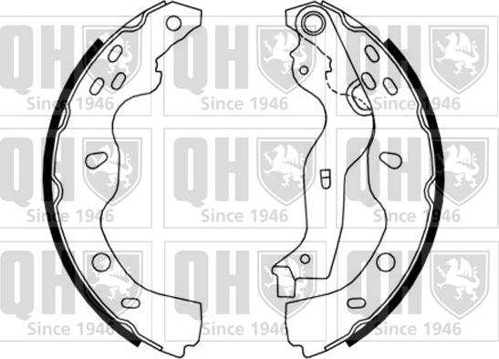 Quinton Hazell BS1164 - Bremžu loku komplekts www.autospares.lv