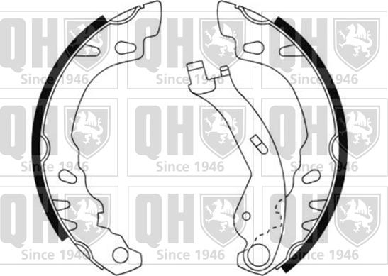 Quinton Hazell BS1166 - Brake Shoe Set www.autospares.lv