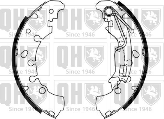 Quinton Hazell BS1163 - Brake Shoe Set www.autospares.lv