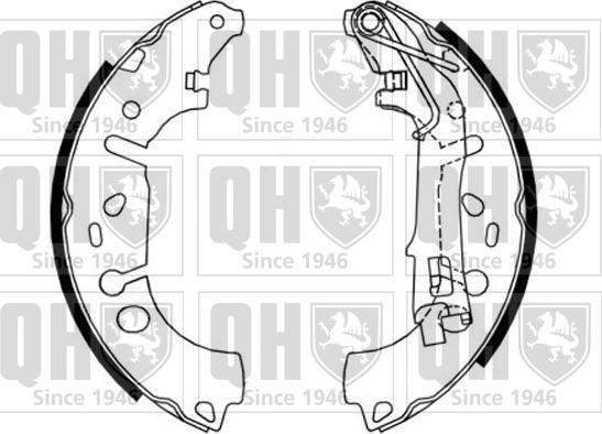 Quinton Hazell BS1162 - Brake Shoe Set www.autospares.lv