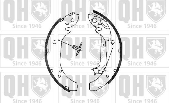 Quinton Hazell BS1109 - Brake Shoe Set www.autospares.lv