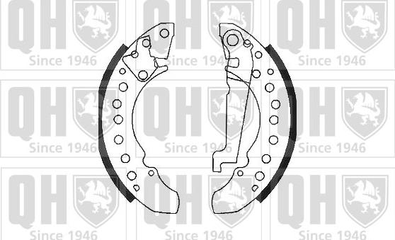 Quinton Hazell BS1106 - Brake Shoe Set www.autospares.lv