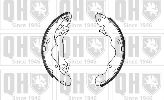 Quinton Hazell BS1102 - Brake Shoe Set www.autospares.lv