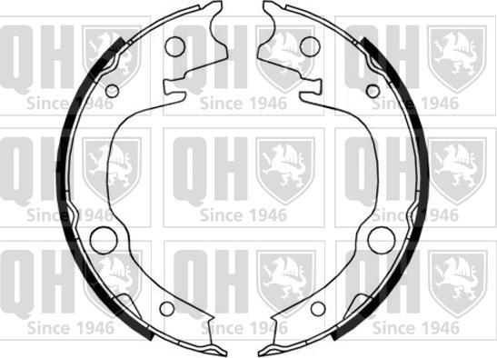 Quinton Hazell BS1181 - Brake Shoe Set, parking brake www.autospares.lv