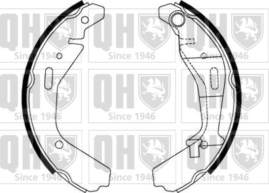 Quinton Hazell BS1188 - Bremžu loku komplekts www.autospares.lv