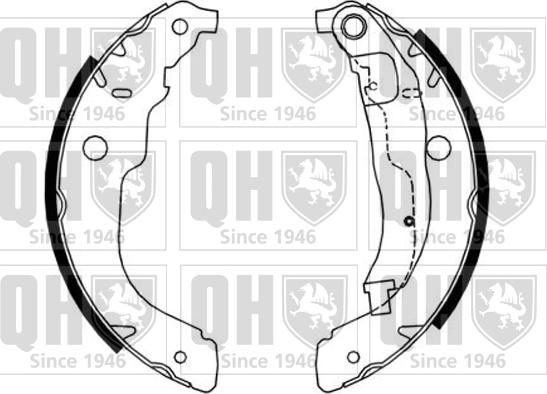 Quinton Hazell BS1187 - Brake Shoe Set www.autospares.lv