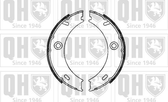 Quinton Hazell BS1129 - Brake Shoe Set, parking brake www.autospares.lv