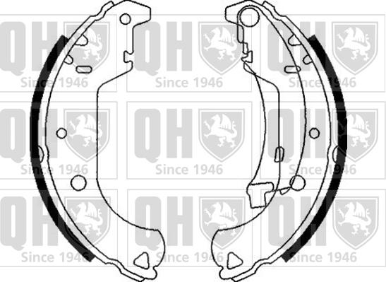 Quinton Hazell BS1120 - Комплект тормозных колодок, барабанные www.autospares.lv