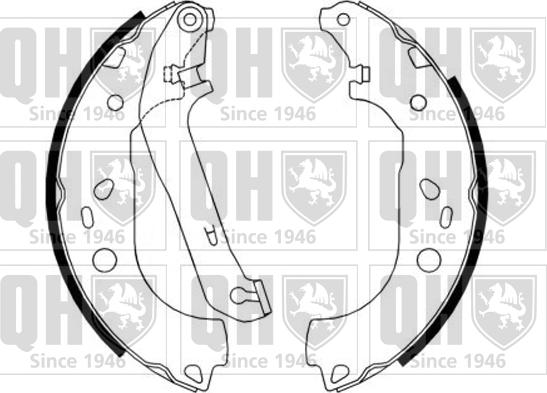 Quinton Hazell BS1171 - Bremžu loku komplekts www.autospares.lv