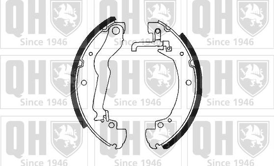 Quinton Hazell BS891 - Brake Shoe Set www.autospares.lv