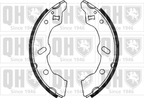 Quinton Hazell BS898 - Brake Shoe Set www.autospares.lv