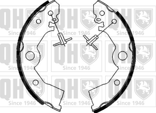 Quinton Hazell BS844 - Brake Shoe Set www.autospares.lv