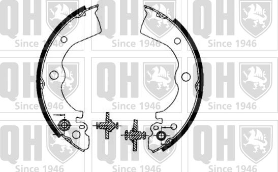 Quinton Hazell BS843 - Bremžu loku komplekts autospares.lv