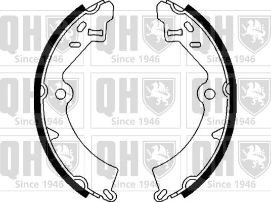 Quinton Hazell BS847 - Brake Shoe Set www.autospares.lv