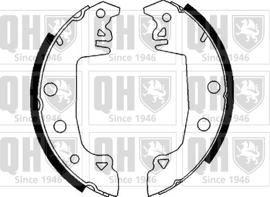 Quinton Hazell BS865 - Brake Shoe Set www.autospares.lv