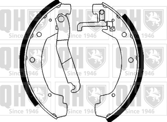 Quinton Hazell BS863 - Brake Shoe Set www.autospares.lv