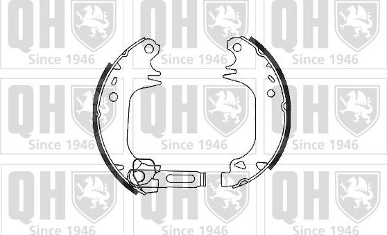 Quinton Hazell BS804 - Brake Shoe Set www.autospares.lv