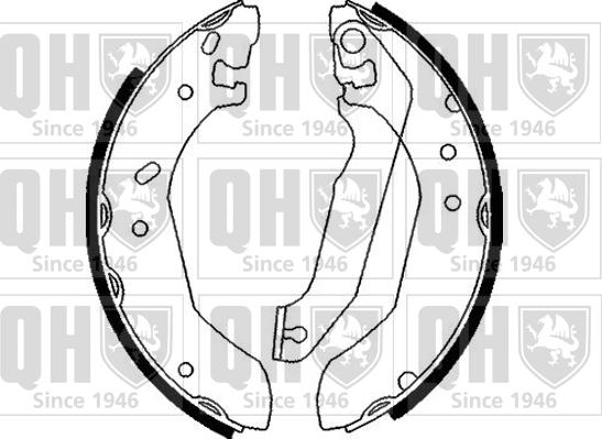 Quinton Hazell BS806 - Brake Shoe Set www.autospares.lv