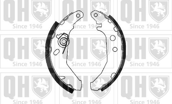 Quinton Hazell BS801 - Brake Shoe Set www.autospares.lv