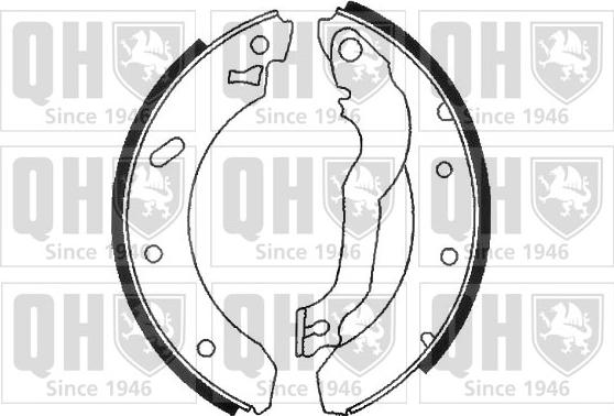 Quinton Hazell BS808 - Brake Shoe Set www.autospares.lv