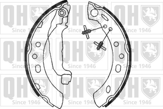 Quinton Hazell BS886 - Brake Shoe Set www.autospares.lv