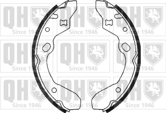 Quinton Hazell BS888 - Brake Shoe Set www.autospares.lv